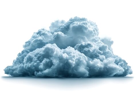 Dramatic Cloud Formation Against White