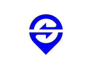  location tracking logo - travel guide logo - s logo with gateway