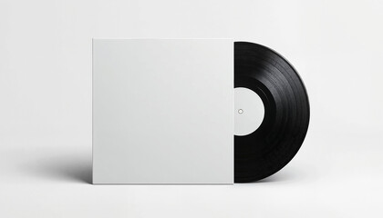 Vinyl Record Album Cover Mockup for Music Industry Marketing