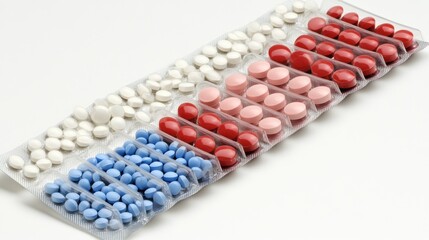 Assorted Capsules and Tablets in Various Colors and Shapes