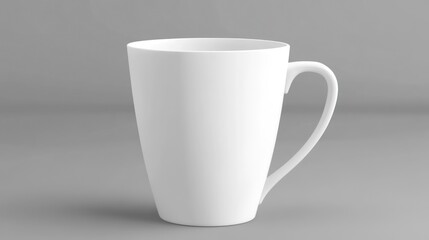 Obraz premium Simple white mug, studio shot