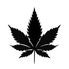 cannabis leaf silhouette