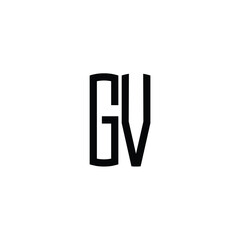 GV monogram logo design letter text name symbol monochrome logotype alphabet character simple logo