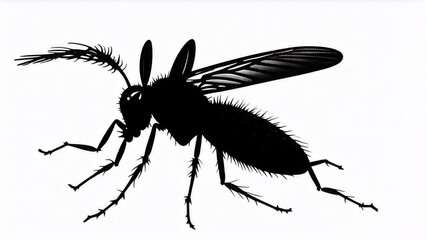 black silhouette of a spider