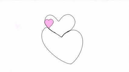 pink heart with wings