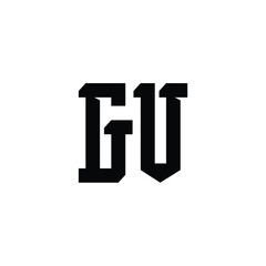 GV monogram logo design letter text name symbol monochrome logotype alphabet character simple logo