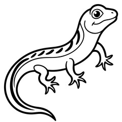 silhouette of a lizard