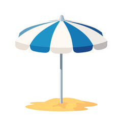 Obraz premium Beach umbrella sitting on sandy shore 