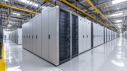 Modern Data Center Server Room