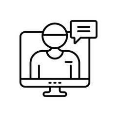Online Help Vector icon