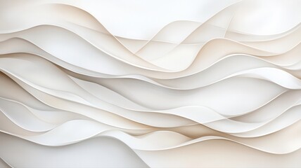 Obraz premium Elegant abstract background with gentle flowing curves and soft neutral tones, perfect for modern design projects.