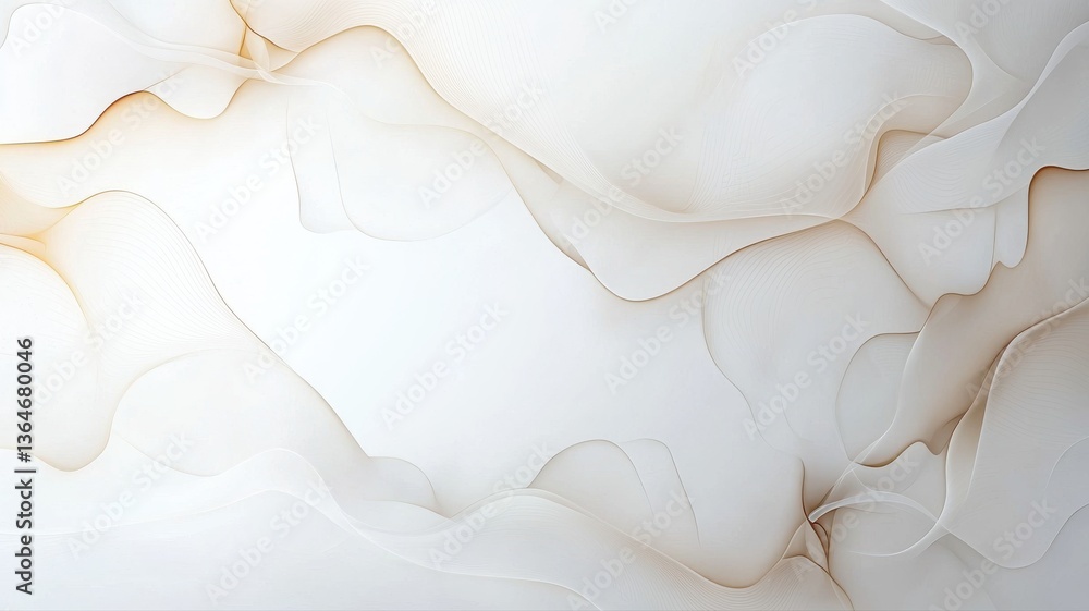 Poster elegant abstract background with soft flowing curves and delicate earthy tones.