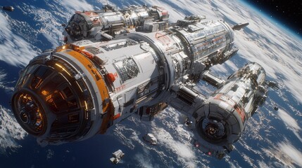 Advanced Spacecraft Design Showcasing Cutting-Edge Technology and Exploration Potential in Expanse of Space