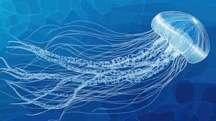 Jellyfish in Ocean Depths