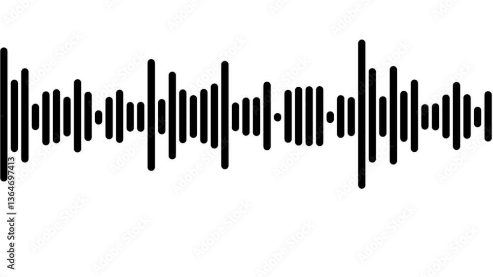 Leinwandbilder dynamic equalizer visual effect, abstract sound waves, digital simple equalizer (sound wave), on iso