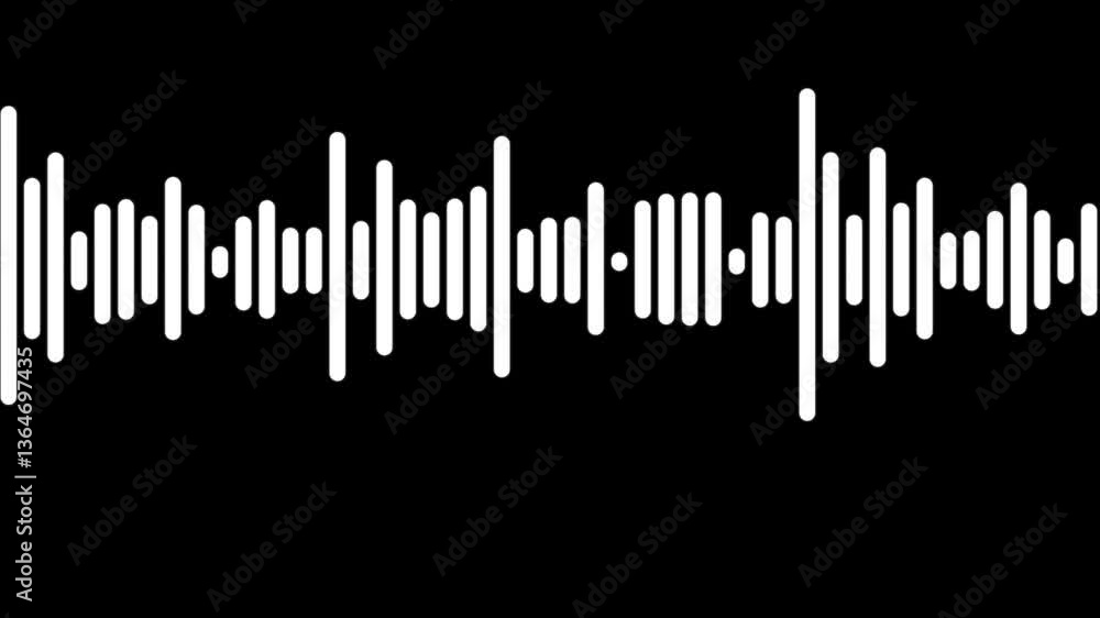 Leinwandbilder dynamic equalizer visual effect, abstract sound waves, digital simple equalizer (sound wave), on iso