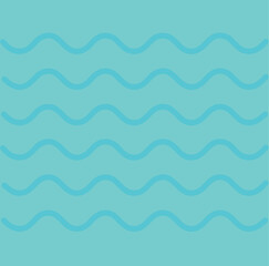 Vector Minimalist Wavy Line Pattern with Navy Blue Curves on a White Background for a Clean and Modern Design