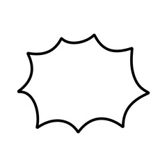 Speech bubble vector icon. Chat illustration sign. Message symbol. Text bubble logo.