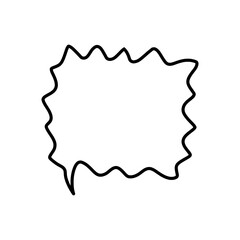 Speech bubble vector icon. Chat illustration sign. Message symbol. Text bubble logo.