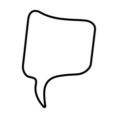 Speech bubble vector icon. Chat illustration sign. Message symbol. Text bubble logo.