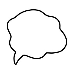 Speech bubble vector icon. Chat illustration sign. Message symbol. Text bubble logo.