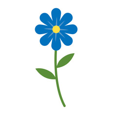 Spring flower icon vector. Flower illustration sign. Garden symbol. Greenhouse logo.