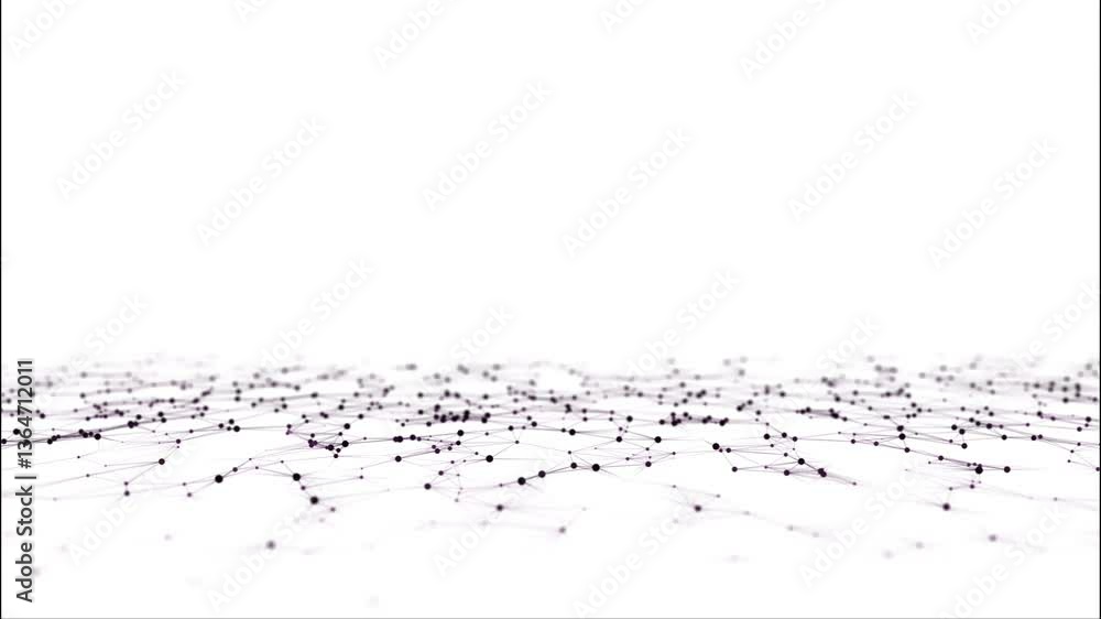 Poster futuristic digital data transfer concept on white background. high-speed data flow of cryptocurrency