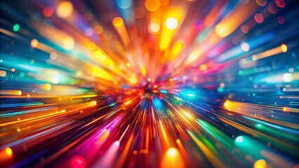 Obraz premium Abstract Colorful Background with Tilt-Shift Blur and Light Beams - Artistic Stock Photo