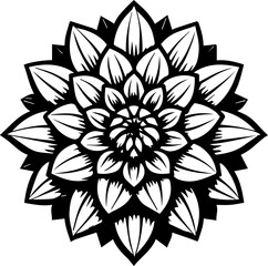 Fototapeta premium Dahlia icon 