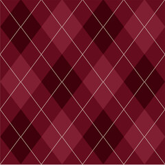 Argyle pattern of geometric rhombus. Harlequin design. Classic diamond shaped textile material for gift wrapping paper, socks, sweater, jumper, other modern textile or paper design.	
