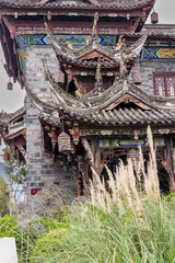 Chengdu Dujiangyan, Sichuan, China. 10-28-2024.  Old traditional bridge in Chengdu, Dujiangyan, Sichuan, China.