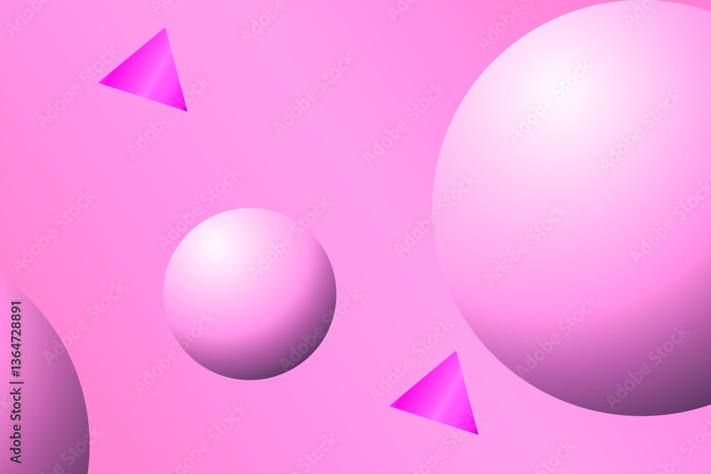 Aufkleber bright abstractbackground with triangles and circles