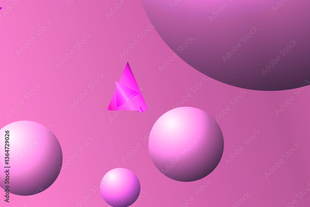 Poster geometric pattern featuring triangles and circles in a repeated design for creative backgrounds