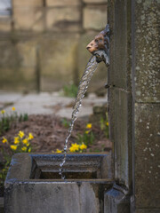 Public drinking fountain for Buxton spring water, Peak District