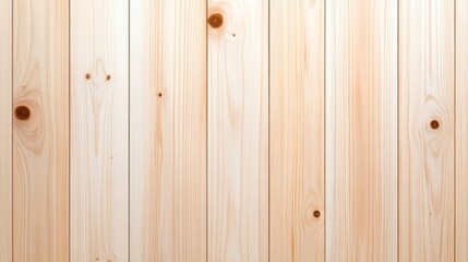Naklejka premium Light Wooden Plank Wall Texture with Natural Grain and Knots for Background or Interior Design Use