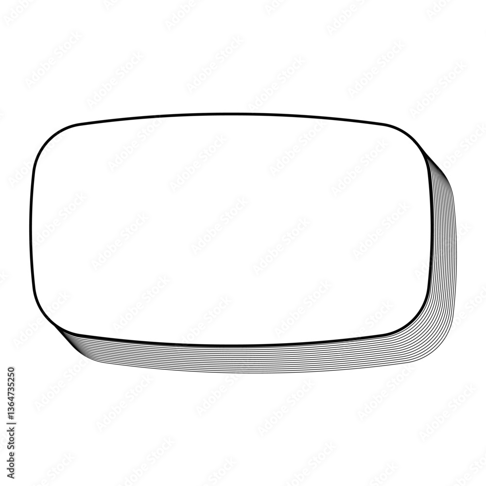 Poster Abstract frame with dynamic lines, modern design element