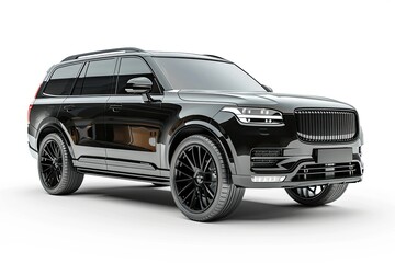 Premium Quality Picture of Luxury Suv Isolated on White Background