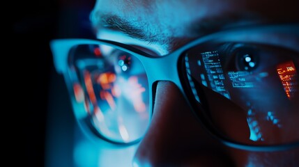 A cybersecurity expert analyzing network threats, dark control room with multiple screens displaying cyber defense metrics, Cyberpunk style