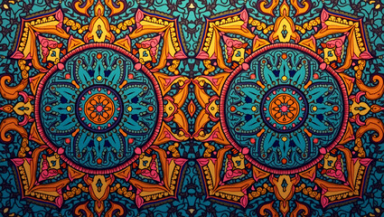 Streamline repetitive design integrate hamsa mandala fusion accent mosaic design for brand consistency concept as Adopt global influence strategies refine vector illustration unify tile layout for coh
