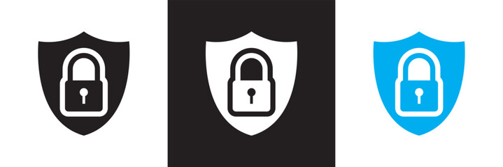 Cyber security icon. Vector illustration. isolated on white and black background. EPS 10