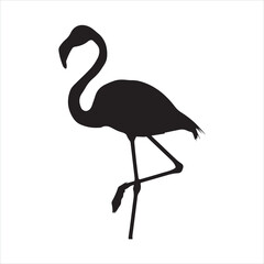 flamingo black silhouette
