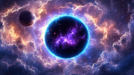 Cosmic Black Hole Nebula