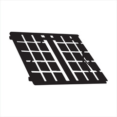 solar panel black silhouette
