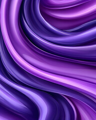 Abstract swirling purple and violet ribbons