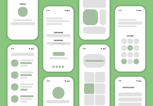 Sketch Template for Mobile App Wire-framing