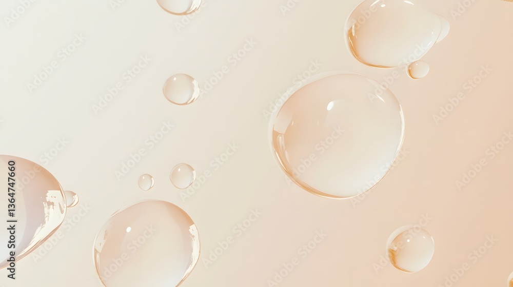 Aufkleber soft pastel abstract design, gentle circular patterns on smooth surface, ideal for backgrounds or ca
