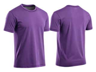 stylish purple t shirt template perfect for casual wear or sports activities. This versatile design offers comfort and modern look