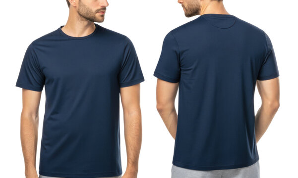 stylish navy blue t shirt template perfect for casual wear or sports activities showcasing comfort and versatility