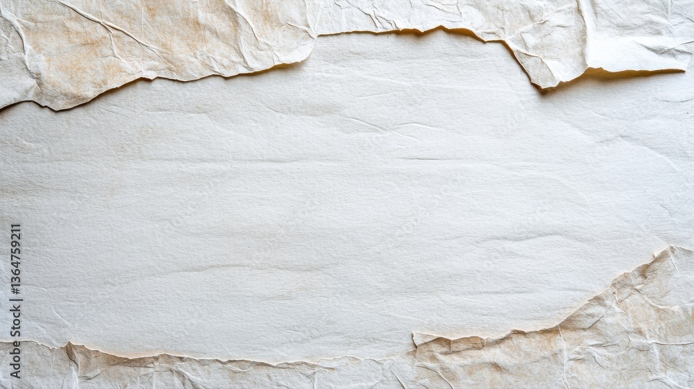 Poster textured torn craft paper background with layered edges ideal for design and creativity projects.
