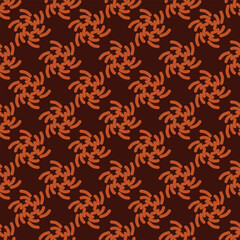Obraz premium less pattern abstract floral design classic shape design